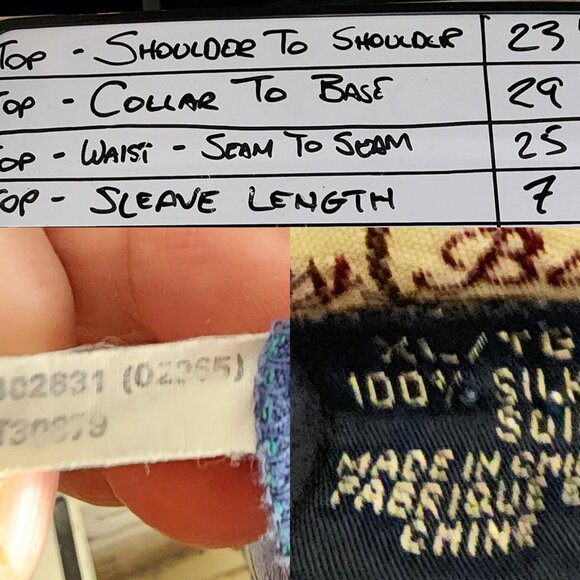 Tommy Bahama Mens Silk Plum w/Stripes Short Sleeve Button Up XL - Picture 7 of 7